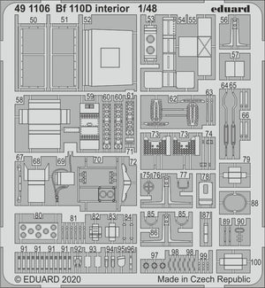 Eduard 491106 Bf 110D interior 1/48 DRAGON – image 2