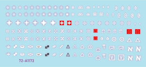 Star Decals 72-A1173 IDF Generic Markings # 2. Israeli brigade/unit insignia markings for tanks and AFVs. 1/72 – image 2