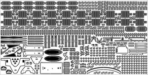 Pontos 37034FB USS BB-63 Missouri 1945 Advanced Detail Up Set for Hobbyboss Kit (Deck Blue 20B stained wooden deck) 1/350 – Bild 31