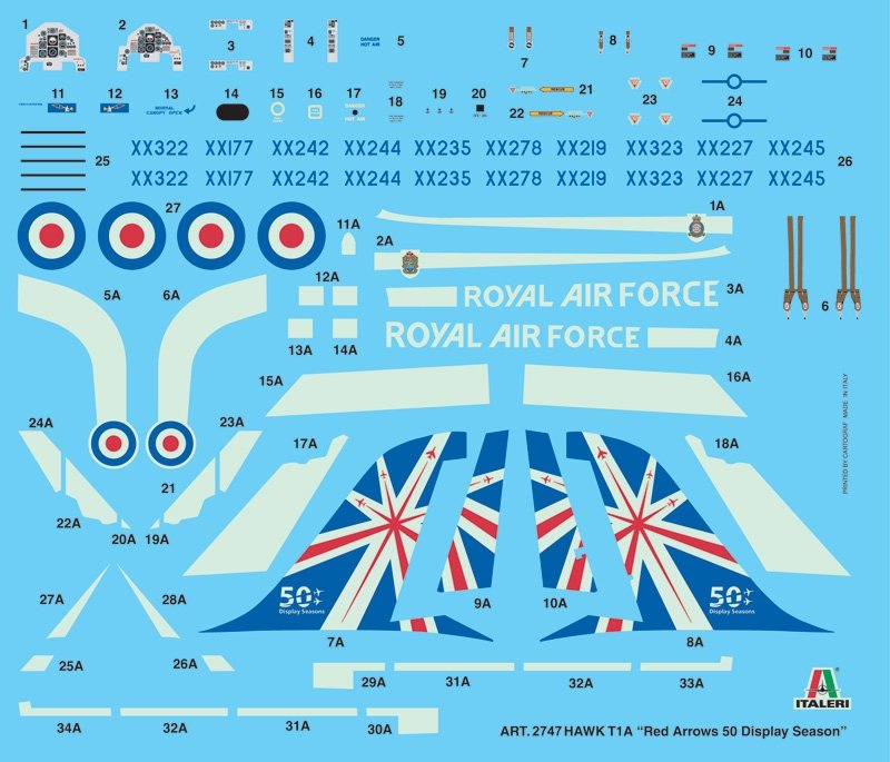 Italeri 2747 Hawk T1A Red Arrows 1/48 – zdjęcie 3