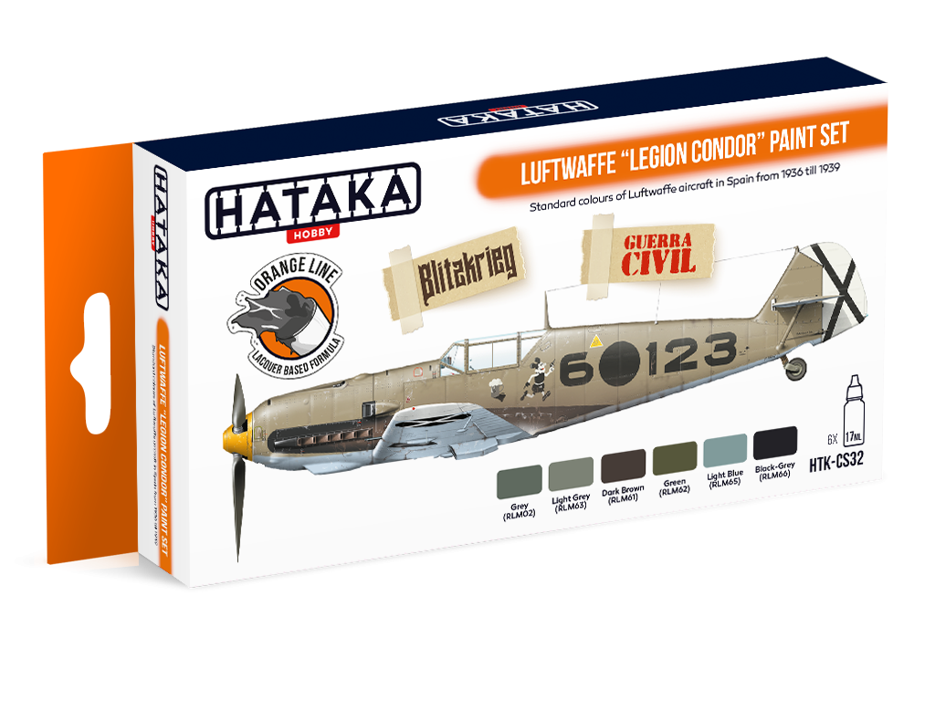 Hataka HTK-CS32 Luftwaffe "Legion Condor" paint set (6x17ml)