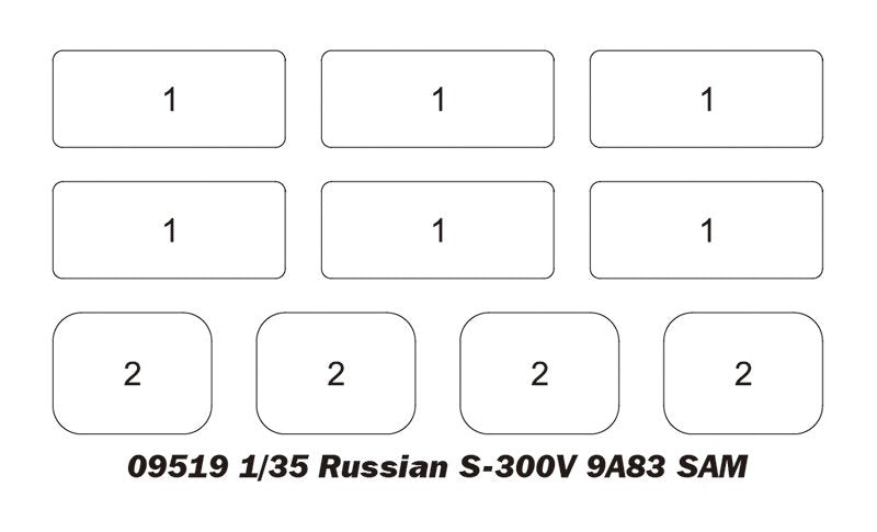 Trumpeter 09519 Russian S-300V 9A83 SAM 1/35 – image 7