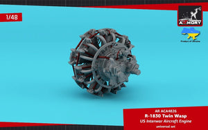 Armory Models ACA4826 R-1830 Twin Wasp US Inter-War &amp;amp; WWII aircraft engine 1/48 – zdjęcie 4