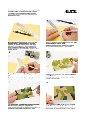 AK Interactive AK8211 MASKING SHEET A4 X 2 UNITS – image 2