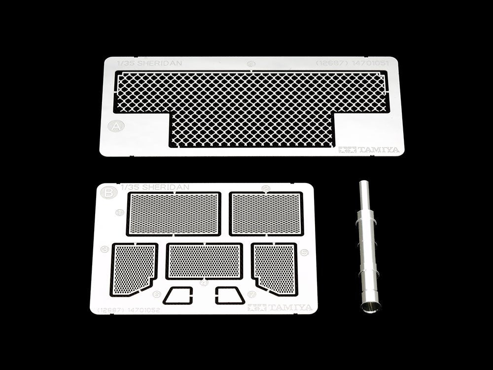 Tamiya 12687 U.S. M551 Sheridan Photo-Etched Parts &amp;amp; Metal Gun Barrel Set 1/35 – zdjęcie 2