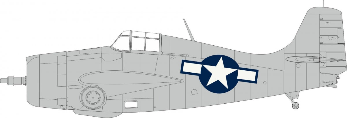 Eduard EX1031 FM-1 US national insignia TAMIYA 1/48