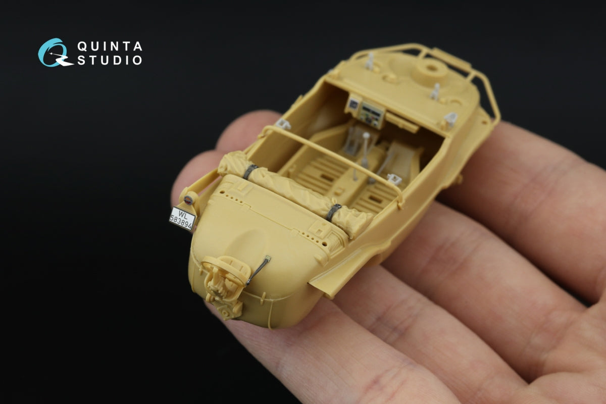 Quinta Studio QD+48553 Schwimmwagen type 166 3D-Printed &amp;amp; coloured Interior on decal paper (Tamiya) (with 3D-printed resin parts) 1/48 – zdjęcie 9