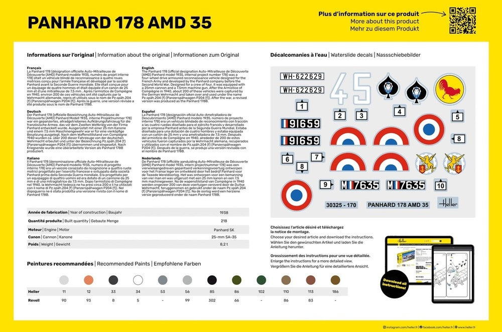 Heller 35325 Panhard 178 Starter Kit 1/35 – zdjęcie 6
