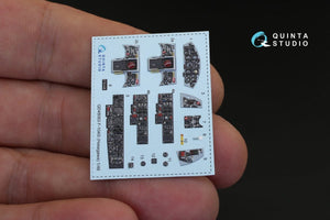 Quinta Studio QD48063 F-104G 3D-Printed &amp;amp; coloured Interior on decal paper (for Hasegawa kit) 1/48 – zdjęcie 2