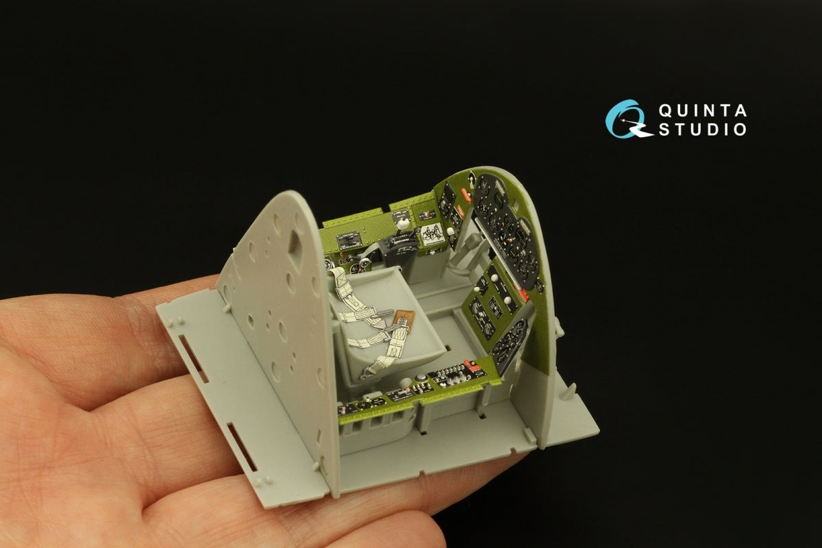 Quinta Studio QD32133 F6F-3 Hellcat 3D-Printed &amp;amp; colored Interior on decal paper (Trumpeter) 1/32 – image 14