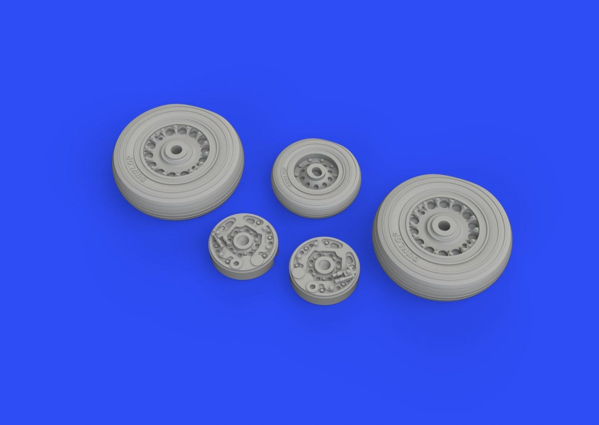 Eduard 672229 Buccaneer S.2C wheels for AIRFIX 1/72 – immagine 2