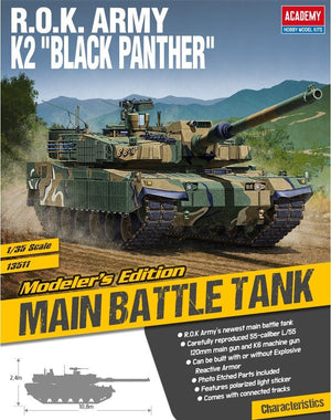 Academy 13511 ROK ARMY K2 Black Panther in photo etched parts 1/35