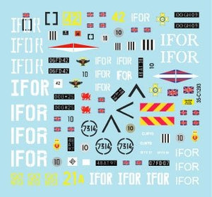 Star Decals 35-C1293 British Scimitar CVR(T) in Bosnia. IFOR markings. FV107 Scimitar, FV103 Spartan and FV105 Sultan 1/35 – Bild 3