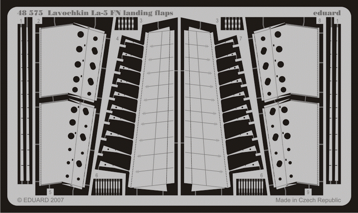 Eduard 48575 Lavochkin La-5FN landing flaps 1/48 (ZVEZDA)
