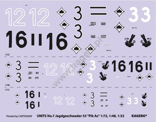 Kagero 97007 JG 35 &amp;quot;Pik As&amp;quot; (decals) EN – zdjęcie 2