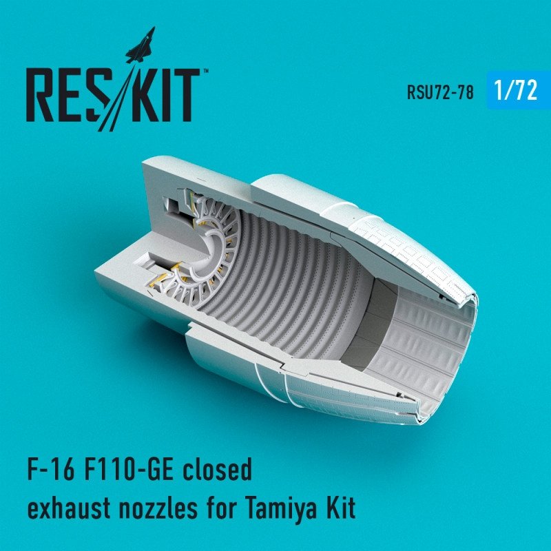 RESKIT RSU72-0078 Buses d'échappement fermées pour F-16 F110-GE (Tamiya 1/72) 