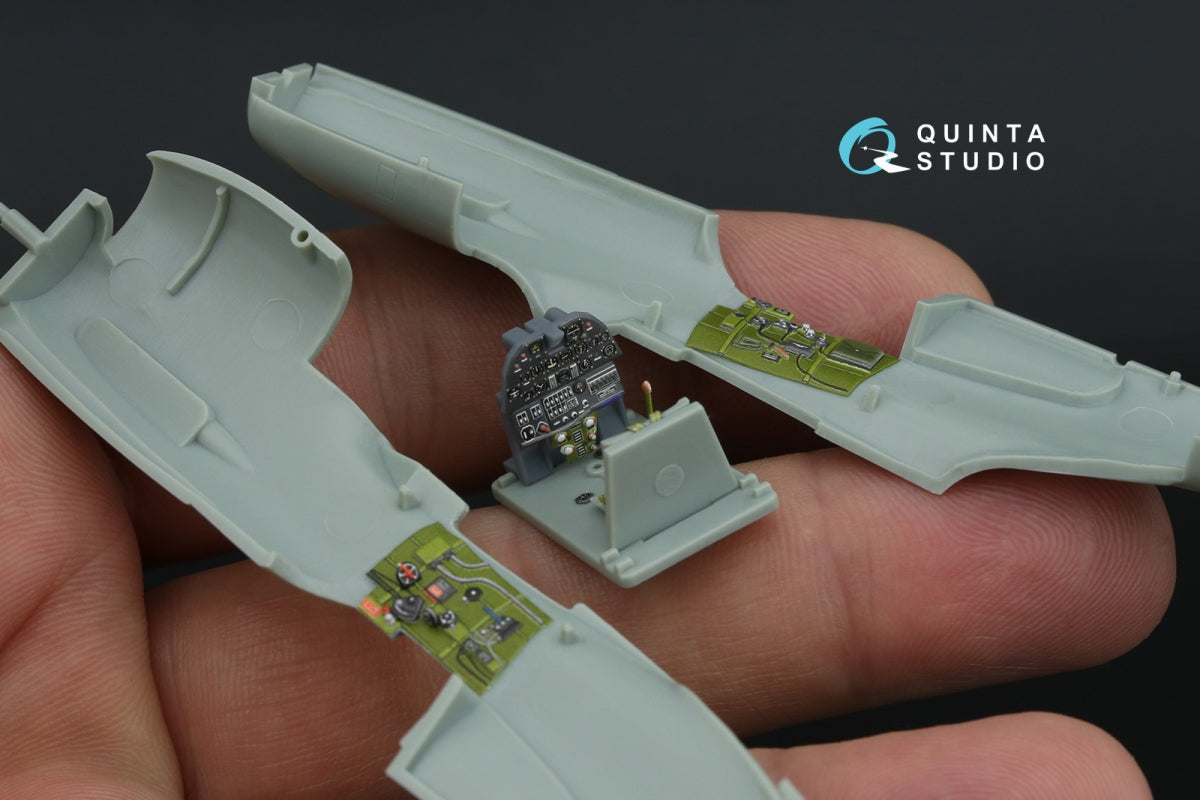 Quinta Studio QD+72054 P-40E Warhawk 3D-Printed &amp;amp; coloured Interior on decal paper (Academy/Modelist) (with 3D-printed resin parts) 1/72 – zdjęcie 6