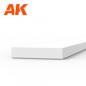 AK Interactive AK6523 STRIPS 1.00 X 5.00 X 350MM – STYRENE STRIP – (10 UNITS) – zdjęcie 2