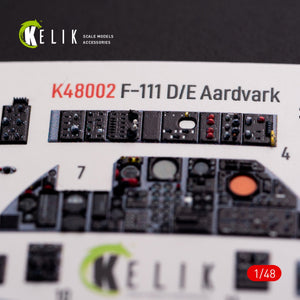 KELIK K48002 F-111 A/E Aardvark interior 3D decals for HobbyBoss kit 1/48 – zdjęcie 10