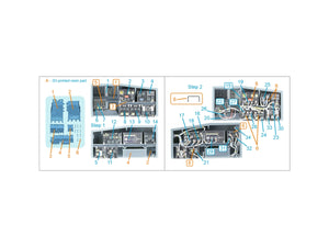 Quinta Studio QD+35144 AH-64A forward avionics bays 3D-Printed &amp;amp; coloured Interior on decal paper (Trumpeter) (with 3D-printed resin parts) 1/35 – zdjęcie 7