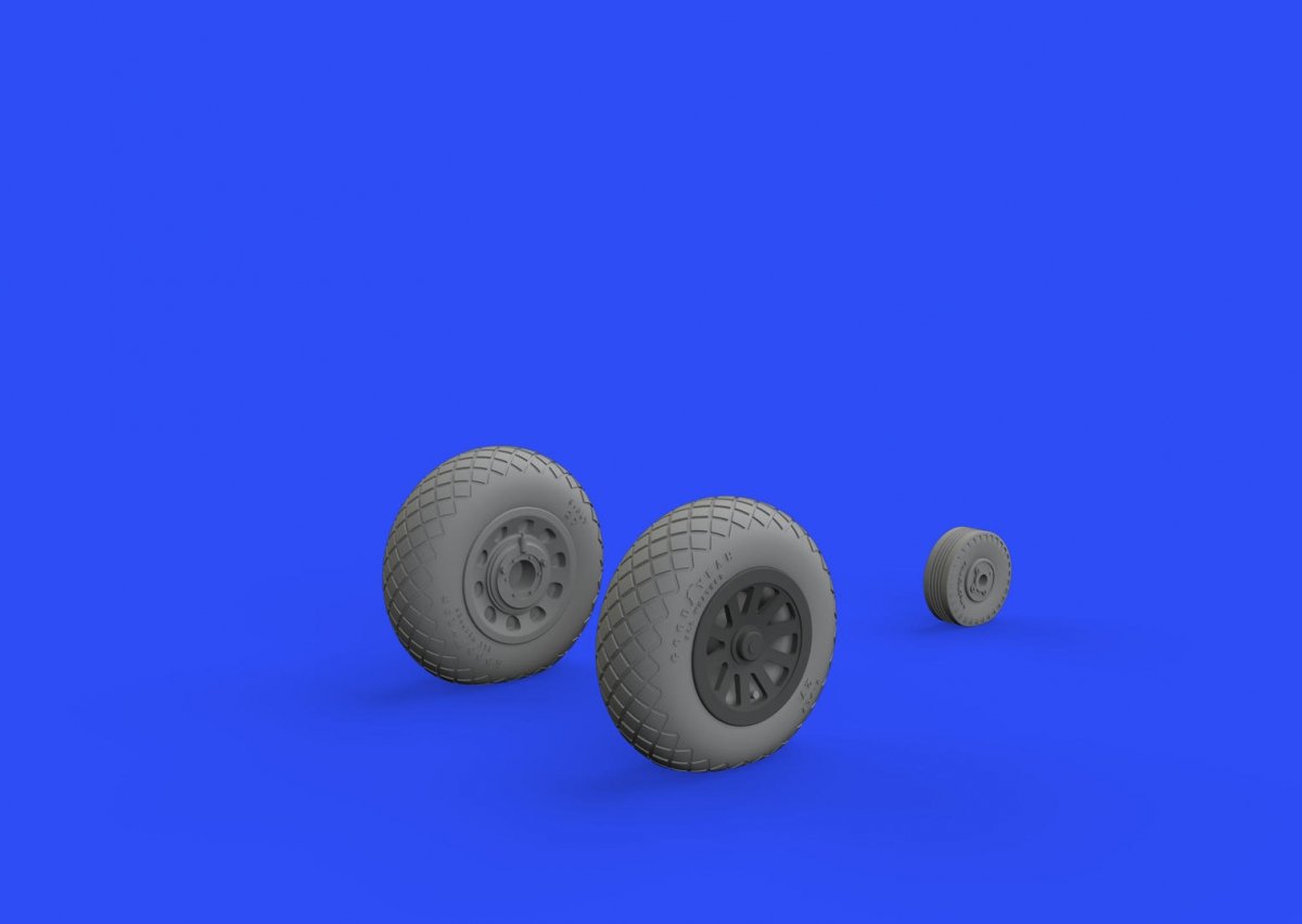 Eduard 648511 P-51D wheels diamond tread 2 1/48 EDUARD – image 2
