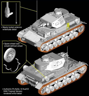 Dragon 6779 Pz.Kpfw.IV Ausf.D DAK Tropical Version 1/35 – image 2