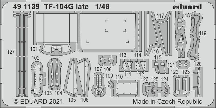 Eduard 491139 TF-104G late for Kinetic Model 1/48 – Bild 2