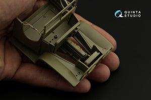 Quinta Studio QD35052 GMC CCKW 353 (open cab) 3D-Printed &amp;amp; coloured Interior on decal paper ( Tamiya ) 1/35 – zdjęcie 8