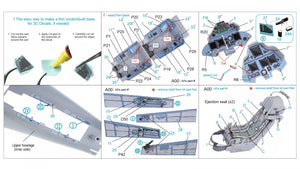 Quinta Studio QD32095 Su-30SM 3D-Printed &amp;amp; coloured Interior on decal paper (conversion for Trumpeter Su-30MKK ) 1/32 – zdjęcie 2