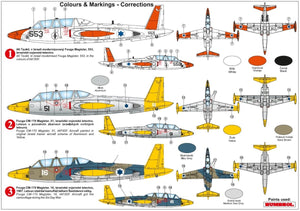 Kovozavody Prostejov KPM0243 Fouga CM-170 Magister „Over Israel“ 1/72 – zdjęcie 2