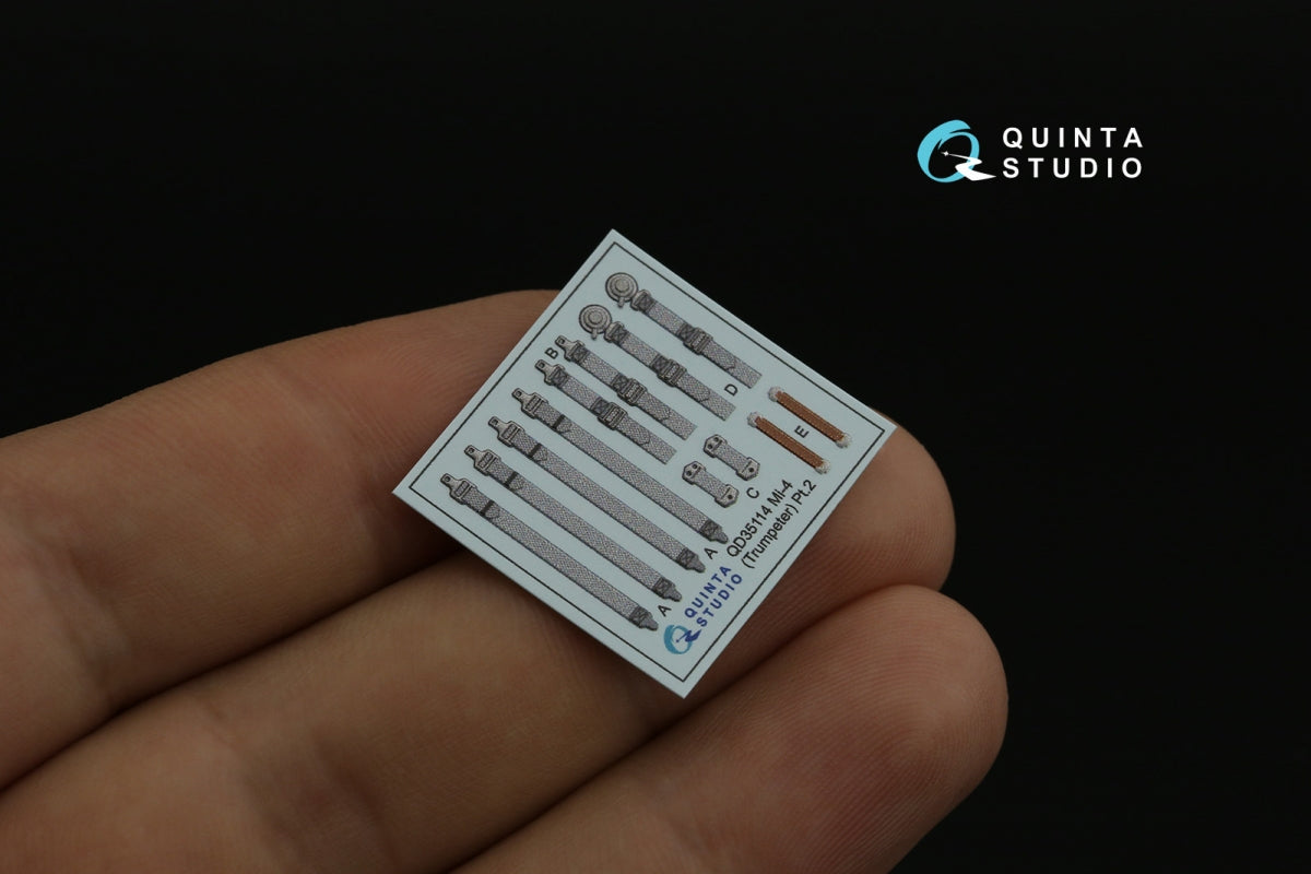 Quinta Studio QD35114 Mi-4 3D-Printed &amp;amp; coloured Interior on decal paper (Trumpeter) 1/35 – zdjęcie 3