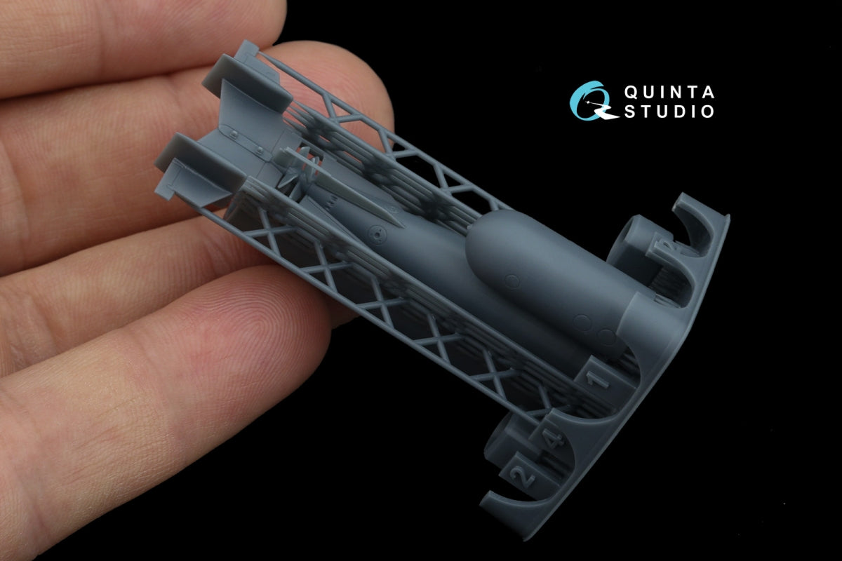 Quinta Studio QT48076 Italian WWII aircraft torpedo F200-450 (all kits) 1/48 – image 6