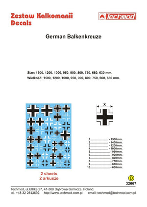 Techmod 32067 German Balkenkreuze 1/32 – image 2