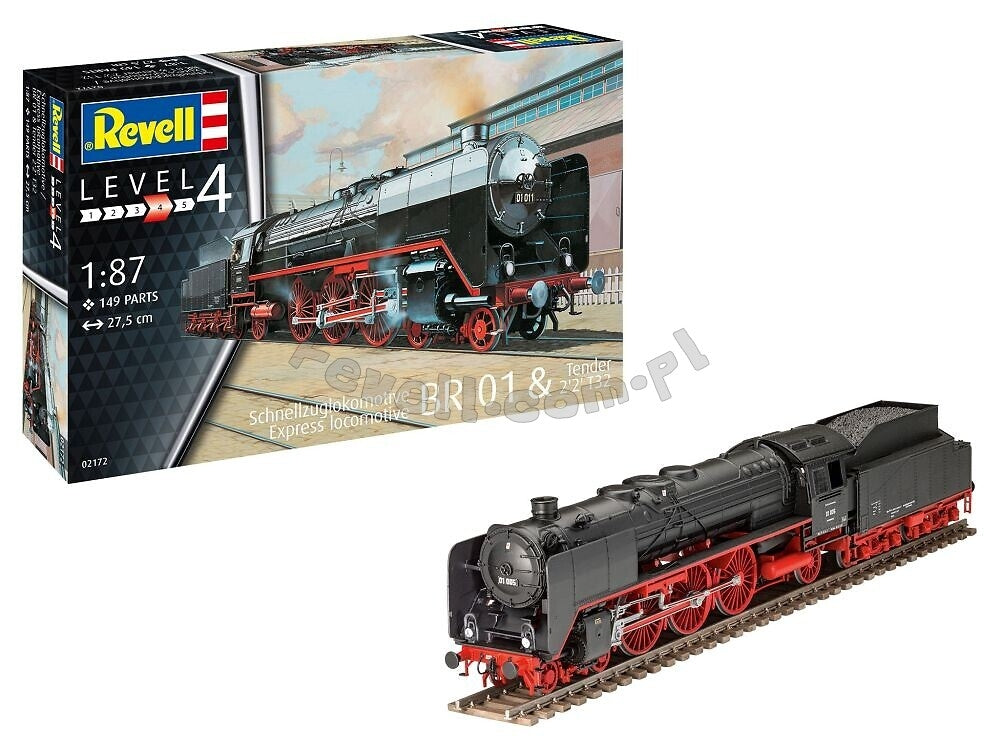 Revell 62172 Schnellzuglok BR01 with Tender 2&amp;#39;2&amp;#39; T32 Model Set (H0) 1/87 – image 2