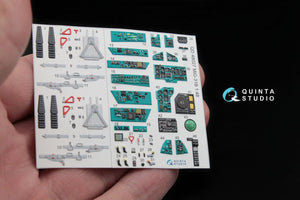 Quinta Studio QD48027 MiG-31B 3D-Printed &amp;amp; coloured Interior on decal paper (for AMK kit) 1/48 – Bild 3