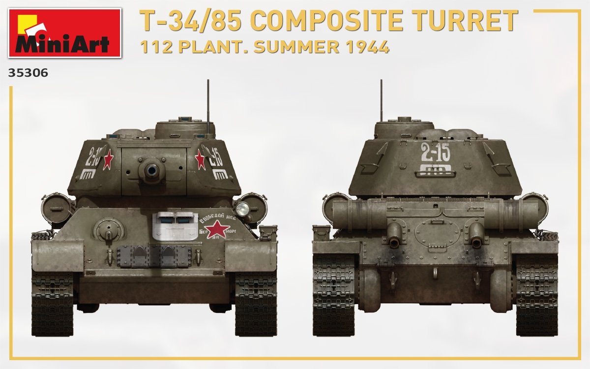 MiniArt 35306 T-34/85 COMPOSITE TURRET. 112 PLANT. SUMMER 1944 1/35 – image 7