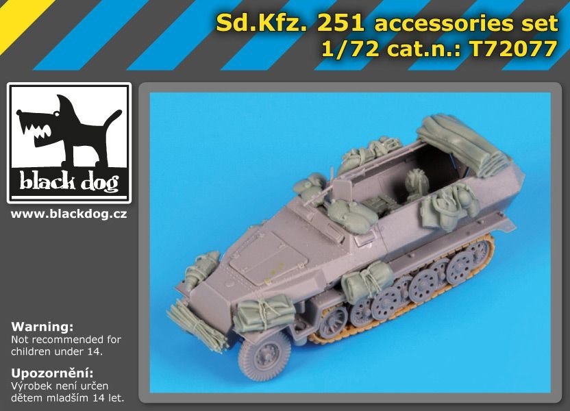 Black Dog T72077 Sd.Kfz.251 accessories set for Dragon 1/72 – zdjęcie 2