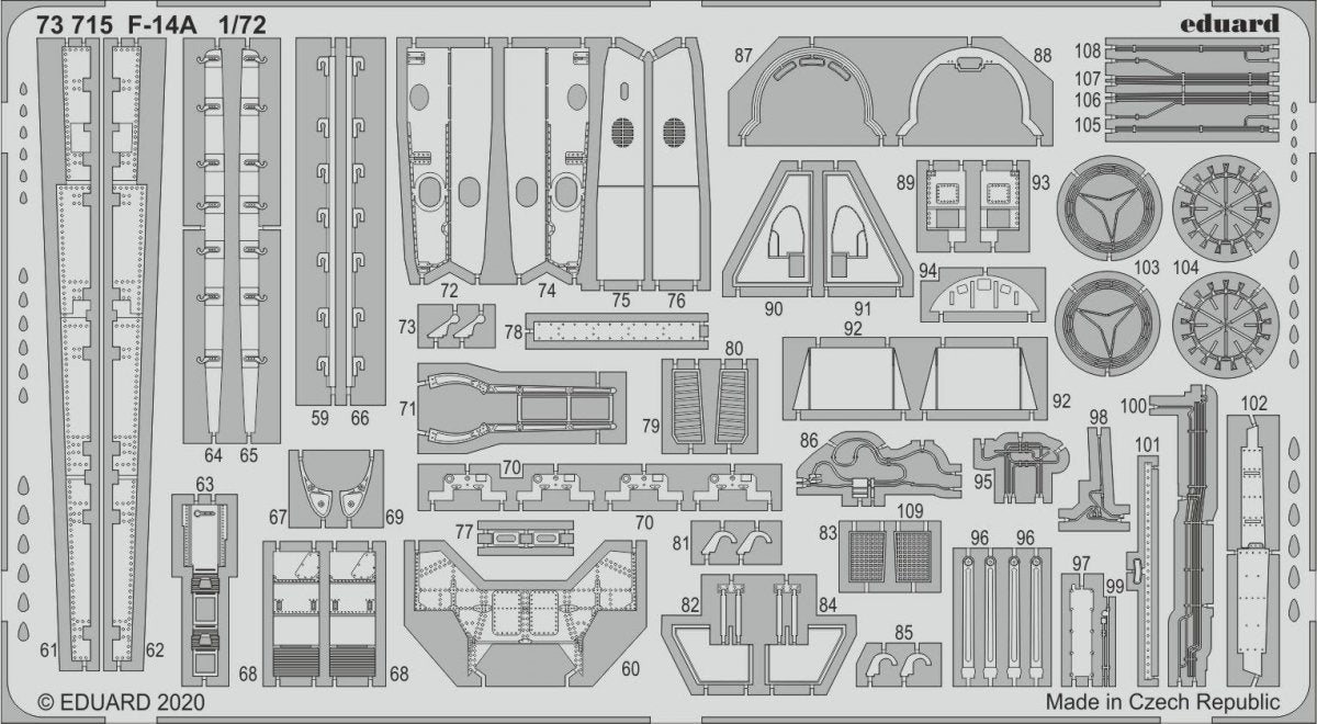 Eduard BIG72160 F-14A 1/72 GREAT WALL HOBBY – zdjęcie 4