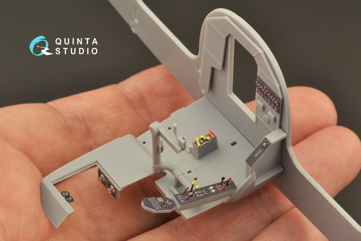 Quinta Studio QDS-48266 He 111H-3/H-6 3D-Printed &amp;amp; coloured Interior on decal paper ( ICM ) (Small version) 1/48 – zdjęcie 8