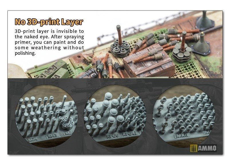 Liang 0421 3D-Print Russia Grenade WWII x 58 1/35 – zdjęcie 2