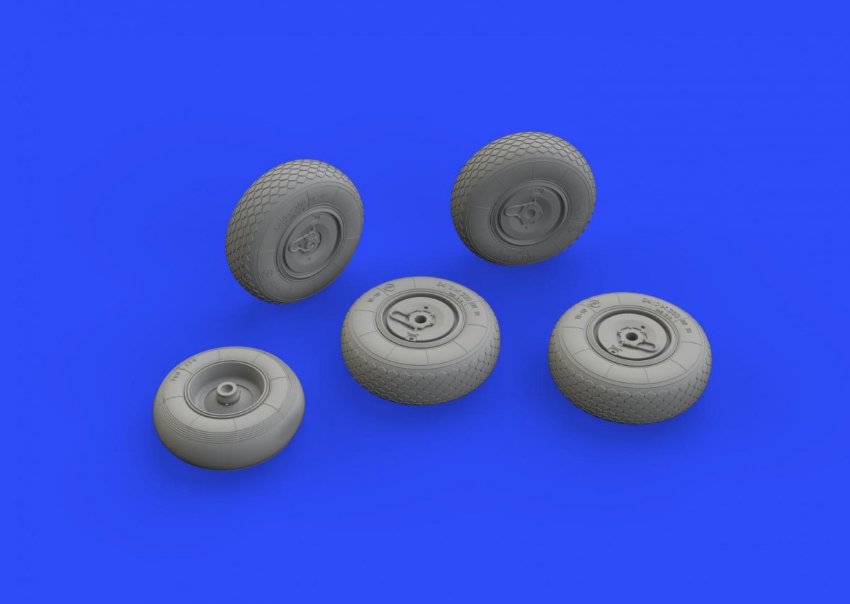 Eduard 648328 He 219 wheels TAMIYA 1/48 – zdjęcie 3