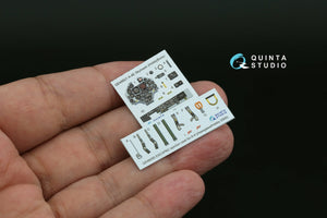 Quinta Studio QD48621 A-4E Skyhawk 3D-Printed &amp; coloured Interior on decal paper ( Hobby Boss ) 1/48