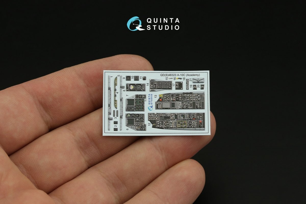 Quinta Studio QD48323 A-10C 3D-Printed &amp;amp; coloured Interior on decal paper (Academy) 1/48 – zdjęcie 5