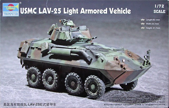 Trumpeter 07268 USMC LAV-25 Light Armored Vehicle 1/72