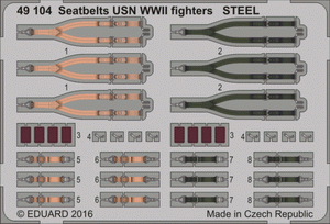 Eduard BIG49342 Seatbelts WWII Allied AF STEEL 1/48 – zdjęcie 3