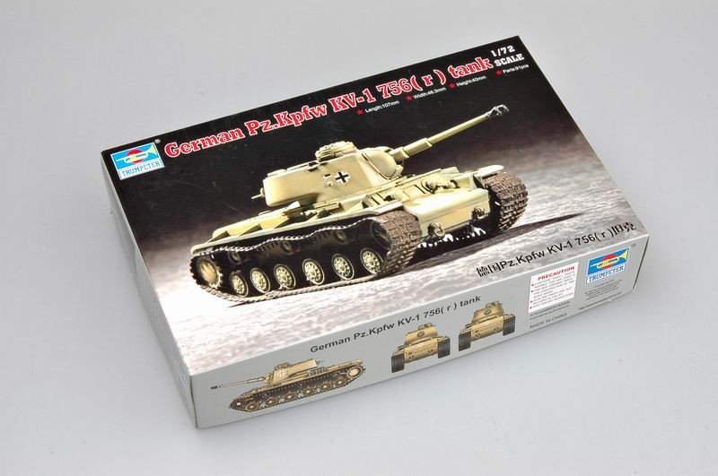 Trumpeter 07265 German Pz.Kpfw KV-1 756( r ) tank 1/72 – image 2