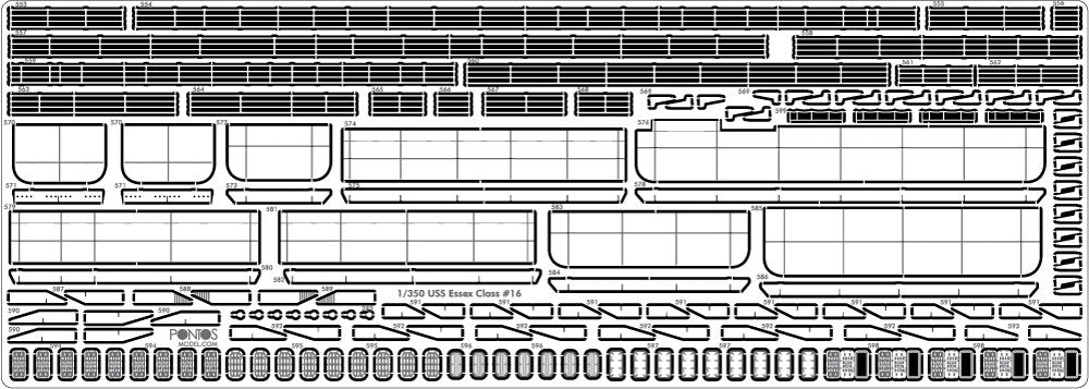Pontos 35005F1 USS CV-14 Toconderoga 1944 Detail Up Set 1/350 – image 21