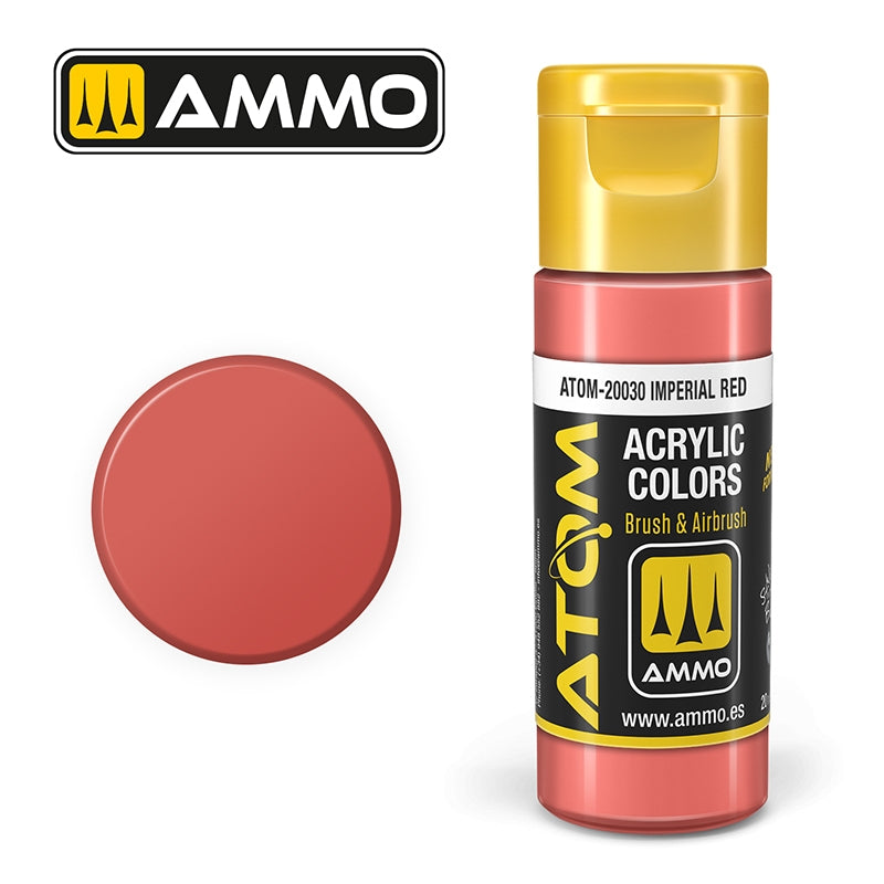 Ampoil de Mig Jimenez 20030 ATOM COLOR Rouge Impérial 20 ml