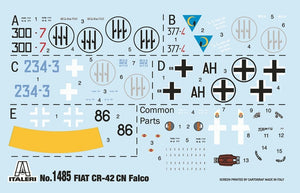Italeri 1485 FIAT CR.42 CN Falco Night Fighter 1/72 – zdjęcie 12