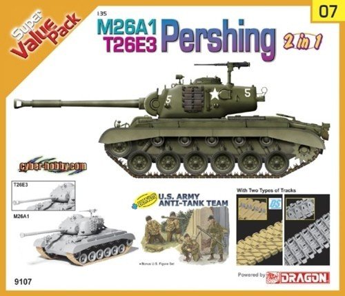 Cyber Hobby 9107 M26A1/T26E3 Pershing (2 in 1) 1/35